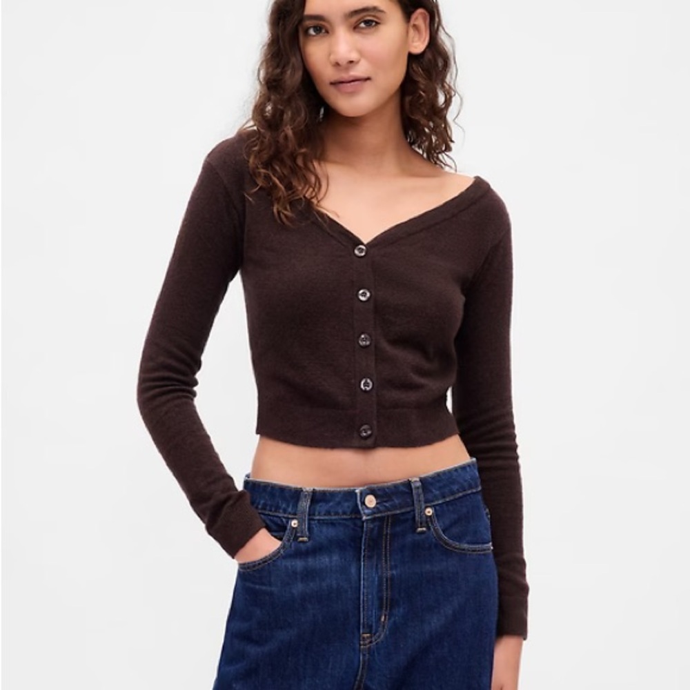 Gap Lightweight Cashsoft crop cardigan
